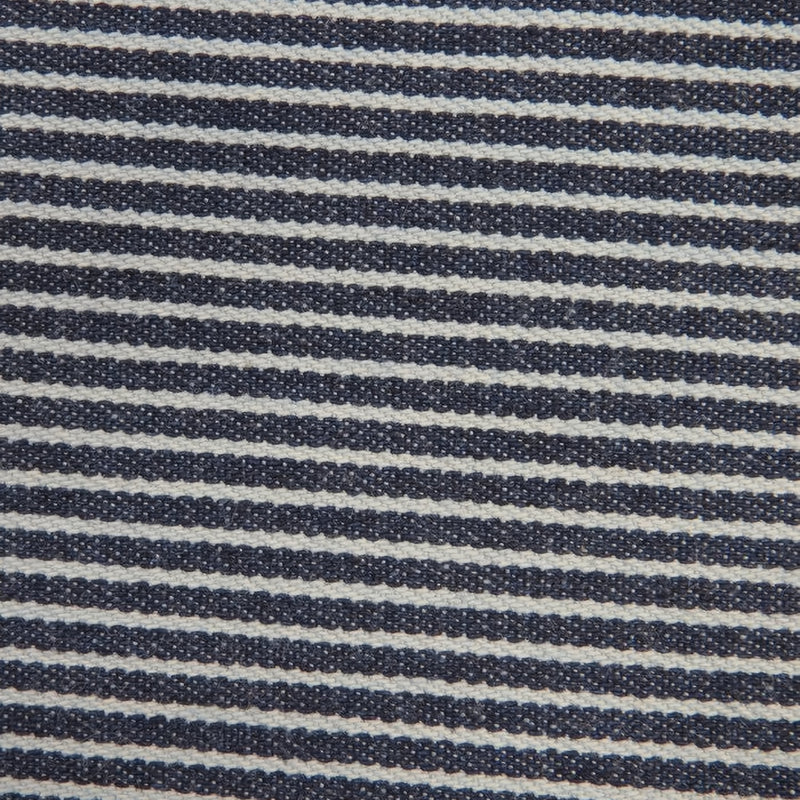 Stretch Denim Fabric Natural with Navy Stripe 9oz