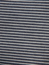 Stretch Denim Fabric Natural with Navy Stripe 9oz