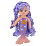 Mermaid Bath Time Doll 9" (6 Pc Display)