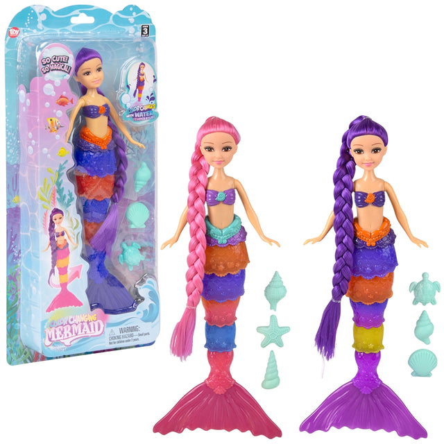 Color Changing Mermaid Doll (1 PC)