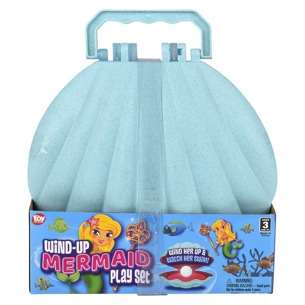 Wind-Up Mermaid Clam Shell Play Set