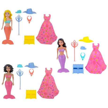 Wind-Up Mermaid Dress Up Playset (1 DZ)