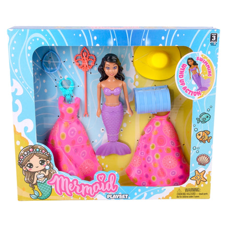 Wind-Up Mermaid Dress Up Playset (1 DZ)