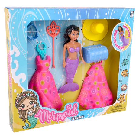Wind-Up Mermaid Dress Up Playset (1 DZ)