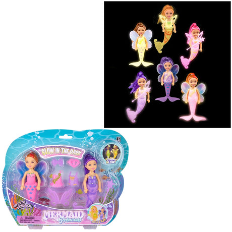 Glow In Dark Mermaid Set