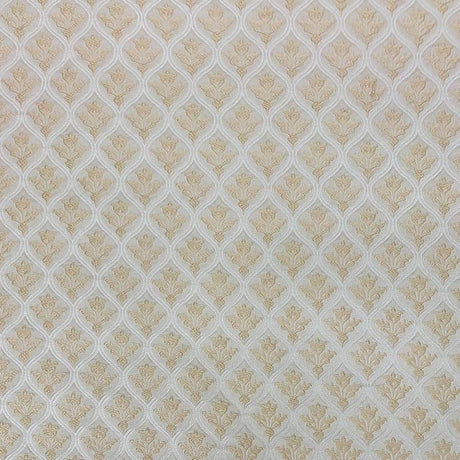 Dominic Polyester Fabric - Two-Toned Floral Jacquard, 55" Width (1 Yard)