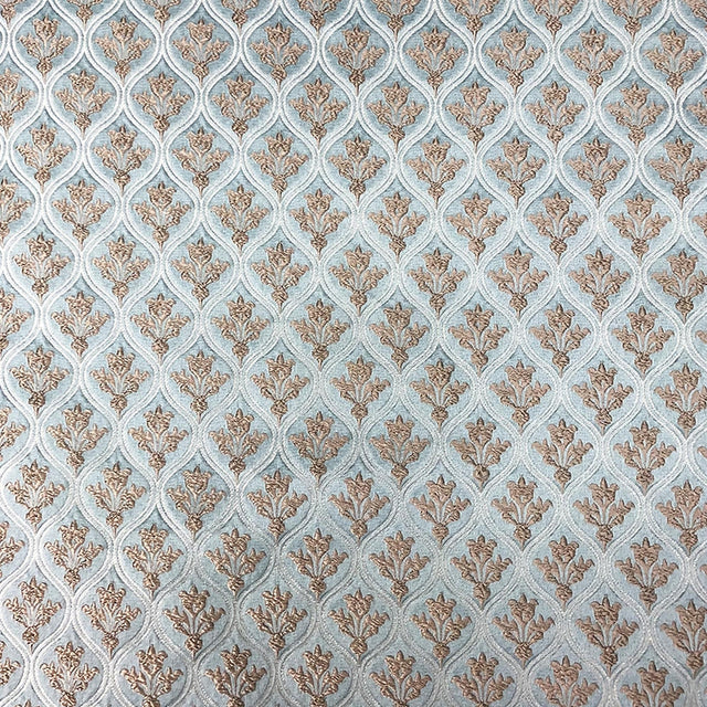 Dominic Polyester Fabric - Two-Toned Floral Jacquard, 55" Width (1 Yard)