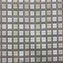 Domino Square Cut Velvet Polyester Fabric - Multi Color Square Pattern, 55" Width (1 Yard)