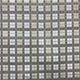 Domino Square Cut Velvet Polyester Fabric - Multi Color Square Pattern, 55" Width (1 Yard)