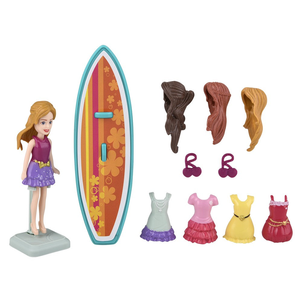 Surfing Girl Figurine Playset