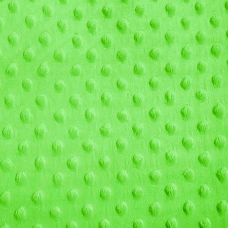 Lime Minky Dimple Dot Fabric,