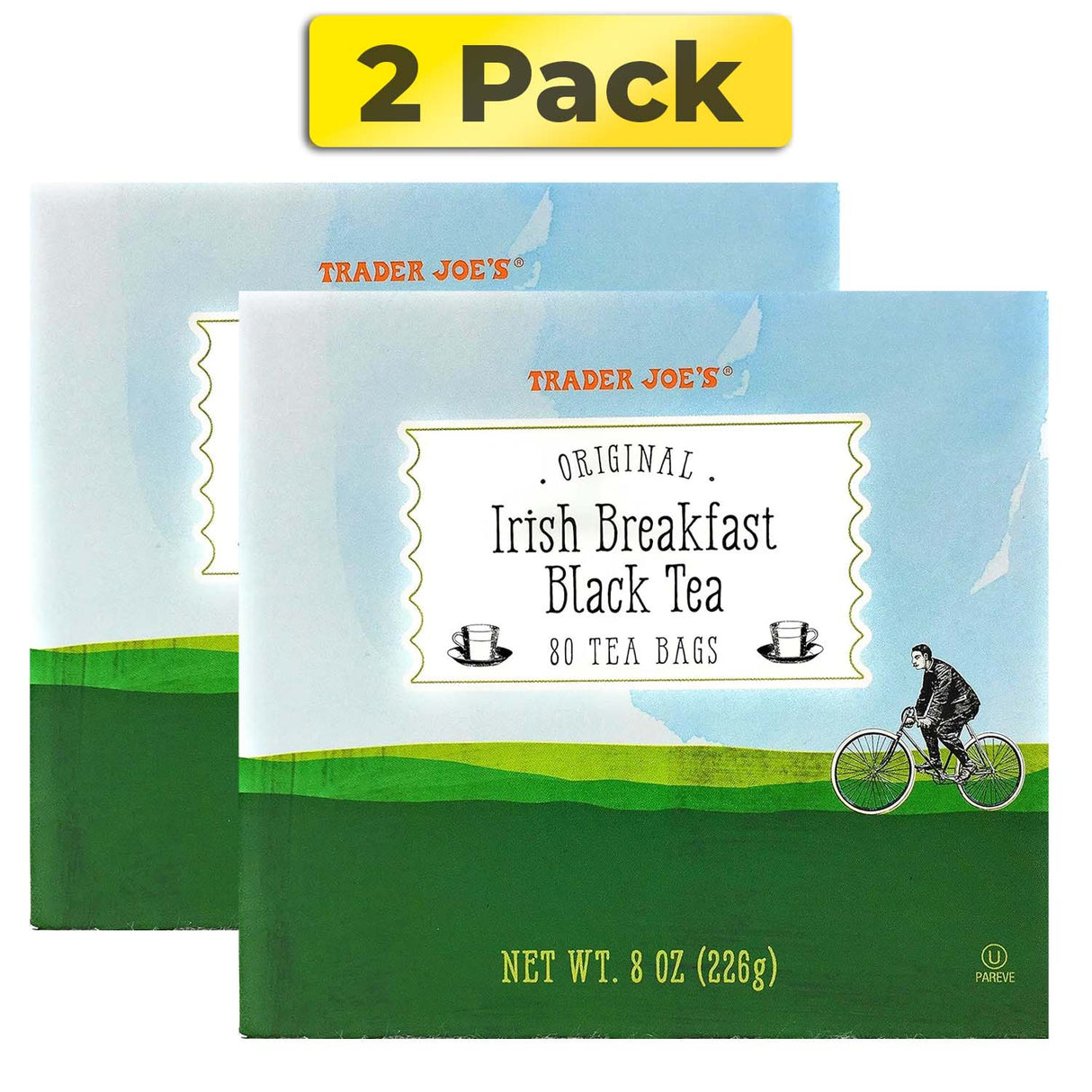 Trader Joe's Original Irish Breakfast Tea (80 Black Tea Bags Per Box)