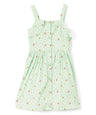Girl Butterfly Dress - Girls Dresses Fabric - Pink, Blue, Mint, Button Front (1 Piece)