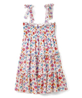 Girl Chiffon Dress Chiffon Fabric - Blooming Floral Pattern, Birdies Or Purple Rose, Straps (1 Dress)