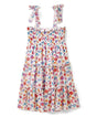 Girl Chiffon Dress Chiffon Fabric - Blooming Floral Pattern, Birdies Or Purple Rose, Straps (1 Dress)