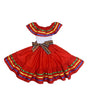 Unik Girl's Fancy Traditional Mexican Cinco De Mayo Fiesta Dress - Colorful Embroidered Fiesta Dress, Size 4-14 (1 Piece)
