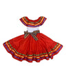 Unik Girl's Fancy Traditional Mexican Cinco De Mayo Fiesta Dress - Colorful Embroidered Fiesta Dress, Size 4-14 (1 Piece)