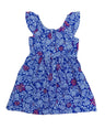 Rayon Flower Dress Rayon Fabric - Pink Hawaii, Purple Mistery, Red Floral, Girls Dress, Sizes 2-8 (1 Piece)