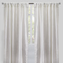 Bailey Curtain Panels Polyester Fabric - Embroidered Geometric Pattern, Beige, 54" X 96", Rod Pocket (Sold By The Pair)