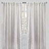 Bailey Curtain Panels Polyester Fabric - Embroidered Geometric Pattern, Beige, 54" X 96", Rod Pocket (Sold By The Pair)