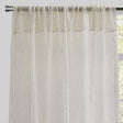 Balia Polyester Sheer Curtain Fabric - Ivory Net-Like Sequins, 54" X 96" Rod Pocket (2 Panels)