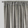 Calypso Velvet Fabric - Solid Pewter, 54" X 84" (2 Panels)