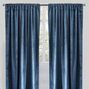 Calypso Velvet Fabric - Solid Pewter, 54" X 84" (2 Panels)