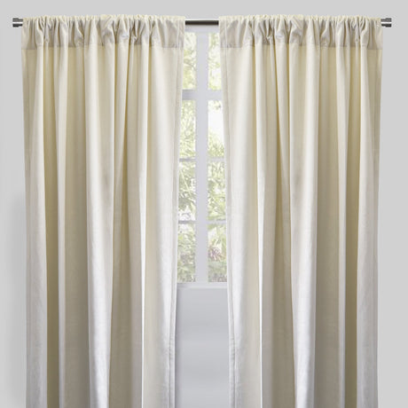 Calypso Velvet Fabric - Solid Pewter, 54" X 84" (2 Panels)