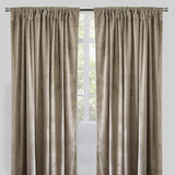 Calypso Velvet Fabric - Solid Pewter, 54" X 84" (2 Panels)