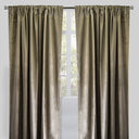 Calypso Velvet Fabric - Solid Pewter, 54" X 84" (2 Panels)