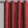 Central Geometric Cut Velvet Fabric - Moroccan Lattice Pattern, 54" X 96" (Sold By The Pair)
