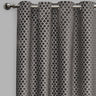 Central Geometric Cut Velvet Fabric - Moroccan Lattice Pattern, 54" X 96" (Sold By The Pair)
