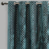 Central Geometric Cut Velvet Fabric - Moroccan Lattice Pattern, 54" X 96" (Sold By The Pair)