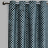 Central Geometric Cut Velvet Fabric - Moroccan Lattice Pattern, 54" X 96" (Sold By The Pair)