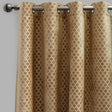 Central Geometric Cut Velvet Fabric - Moroccan Lattice Pattern, 54" X 96" (Sold By The Pair)