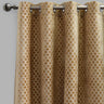 Central Geometric Cut Velvet Fabric - Moroccan Lattice Pattern, 54" X 96" (Sold By The Pair)