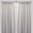 Champion Polyester Sheer Curtain Fabric - Metallic Linen Look, Transparent, 54" X 96", Rod Pocket, Set Of 2 (1 Pair)
