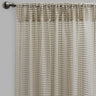 Clover Polyester Fabric - Metallic Floral Sheer, Beige, 54" X 96" (2 Panels)