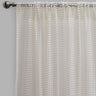 Clover Polyester Fabric - Metallic Floral Sheer, Beige, 54" X 96" (2 Panels)