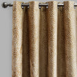 Codes Cut Velvet Curtain Fabric - Abstract Floral Look, 54" X 96", Grommet, Room Darkening (2 Panels)