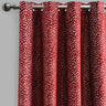 Codes Cut Velvet Curtain Fabric - Abstract Floral Look, 54" X 96", Grommet, Room Darkening (2 Panels)