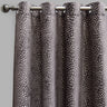 Codes Cut Velvet Curtain Fabric - Abstract Floral Look, 54" X 96", Grommet, Room Darkening (2 Panels)