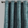 Codes Cut Velvet Curtain Fabric - Abstract Floral Look, 54" X 96", Grommet, Room Darkening (2 Panels)