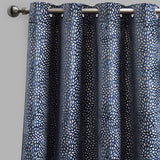 Codes Cut Velvet Curtain Fabric - Abstract Floral Look, 54" X 96", Grommet, Room Darkening (2 Panels)