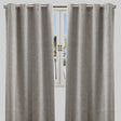 Colony Curtain Panels Polyester Fabric - Solid Linen Look Blackout, 50" X 84", Grommet, Latte, Gray, Teal, Sky (2 Panels)
