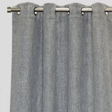 Colony Curtain Panels Polyester Fabric - Solid Linen Look Blackout, 50" X 84", Grommet, Latte, Gray, Teal, Sky (2 Panels)