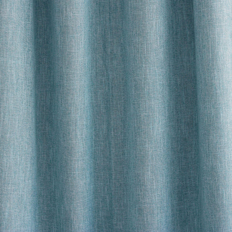 Colony Curtain Panels Polyester Fabric - Solid Linen Look Blackout, 50" X 84", Grommet, Latte, Gray, Teal, Sky (2 Panels)