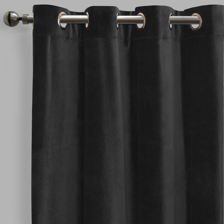 Frank Curtain Panels Polyester Fabric - Heavy Weight Textured Velvet, Room Darkening, 54" X 108" (Sold By The Pair)
