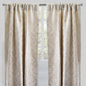 Georgina Curtain Panels Polyester Fabric - Traditional Damask Floral Cut Velvet Jacquard, 54" X 96", Rod Pocket, Room Darkening (1 Pair)
