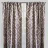 Georgina Curtain Panels Polyester Fabric - Traditional Damask Floral Cut Velvet Jacquard, 54" X 96", Rod Pocket, Room Darkening (1 Pair)